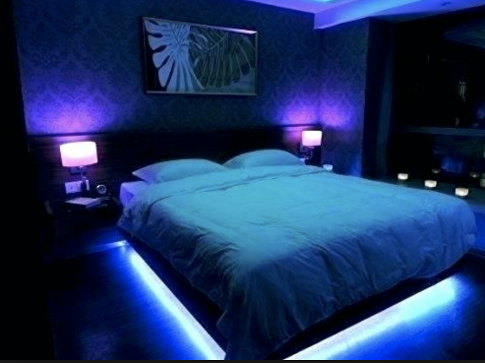 strip lighting under bed Bedroom setup, Room design bedroom, Boy