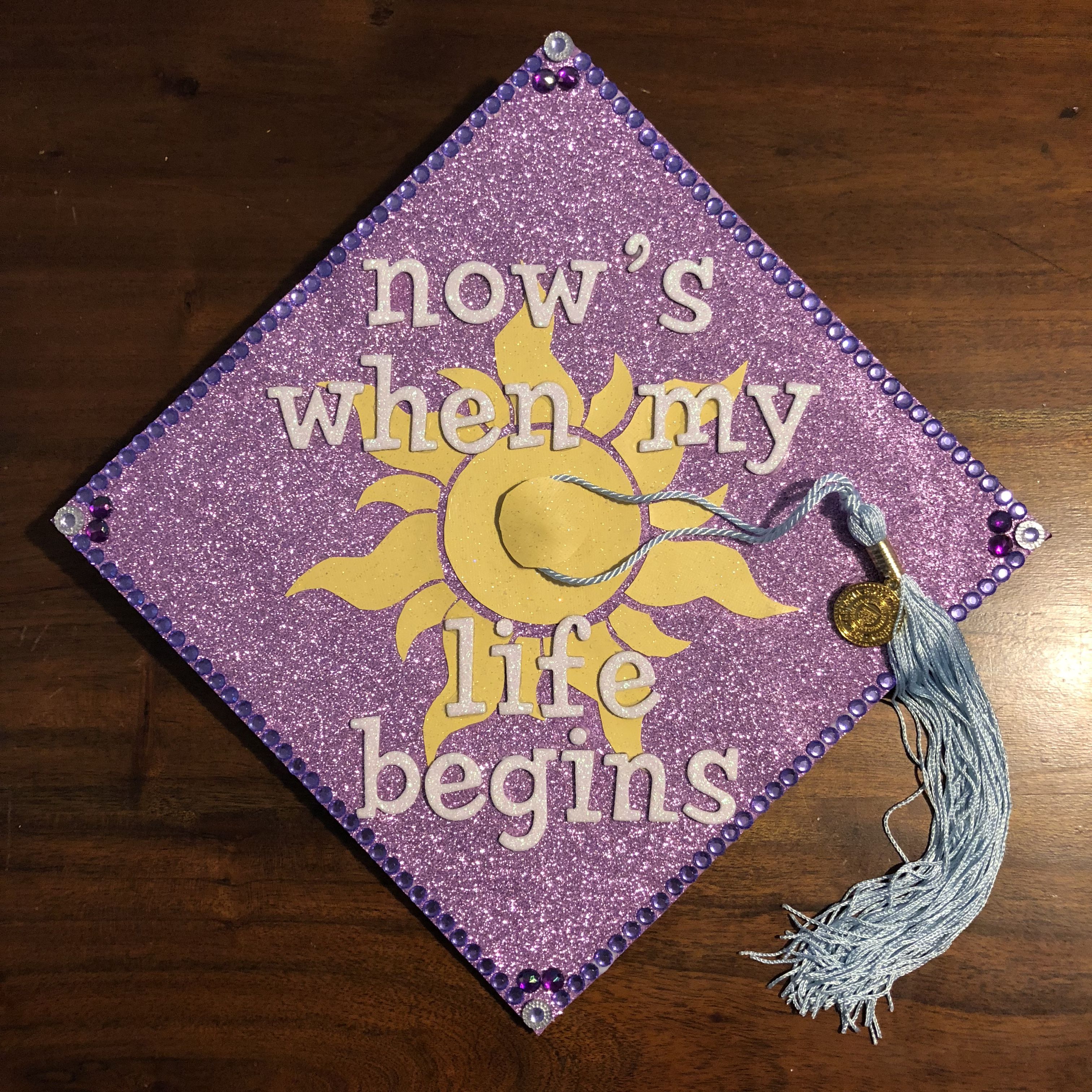 Masters Grad Cap! #tangled #disney #graduation #gradschool #gradcap ...