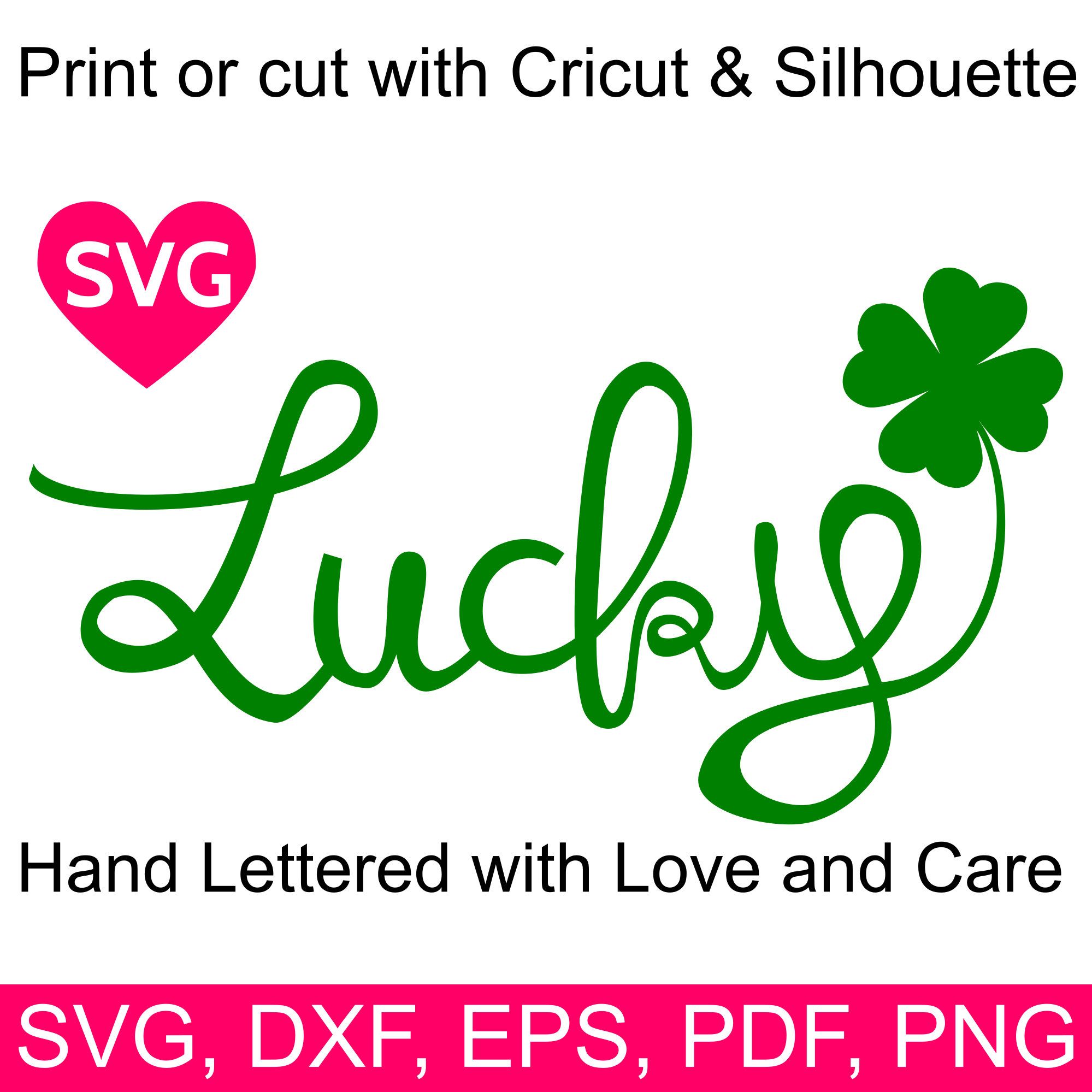 Download Handwritten St Patricks Day Lucky SVG design with a ...