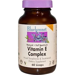 Bluebonnet Nutrition, Vitamin E Complex, 60 Licaps - iHerb Optimum ...