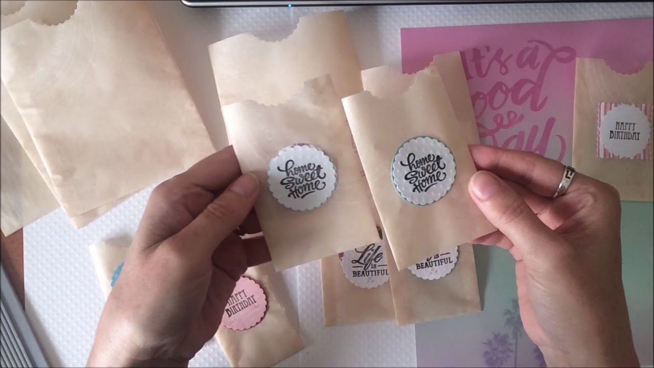 How To Make Parchment Paper Bags YouTube Parchment paper craft, Diy