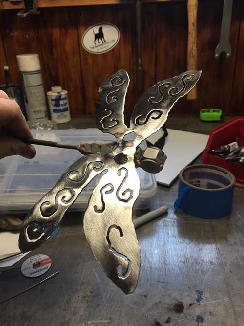 Spotlight on Ken's dragonfly project using his Eastwood plasma cutter