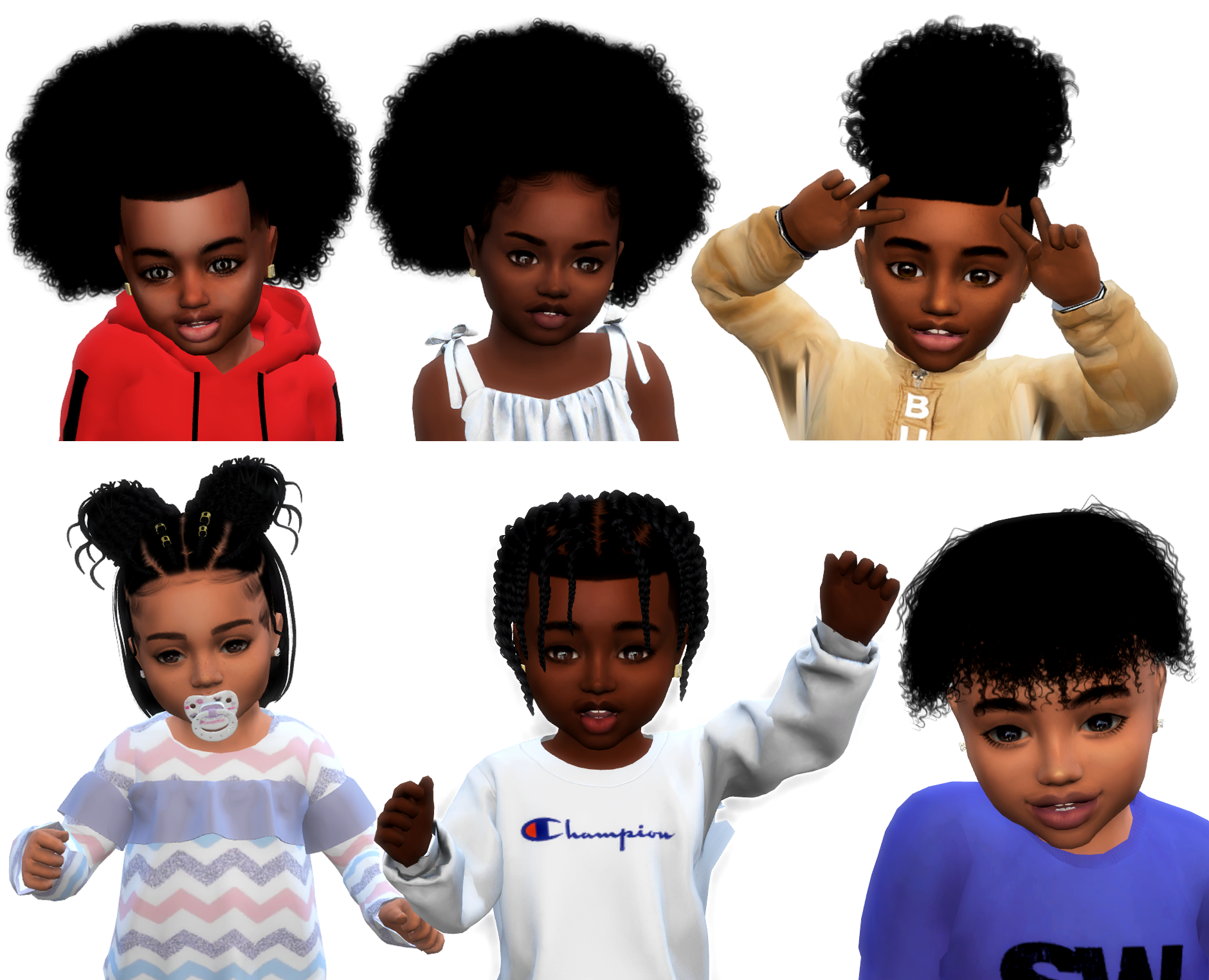 Sims 4 Afro Hair Male, Sims 4 Curly Hair, Curly Fro, Sims Hair, Curly ...