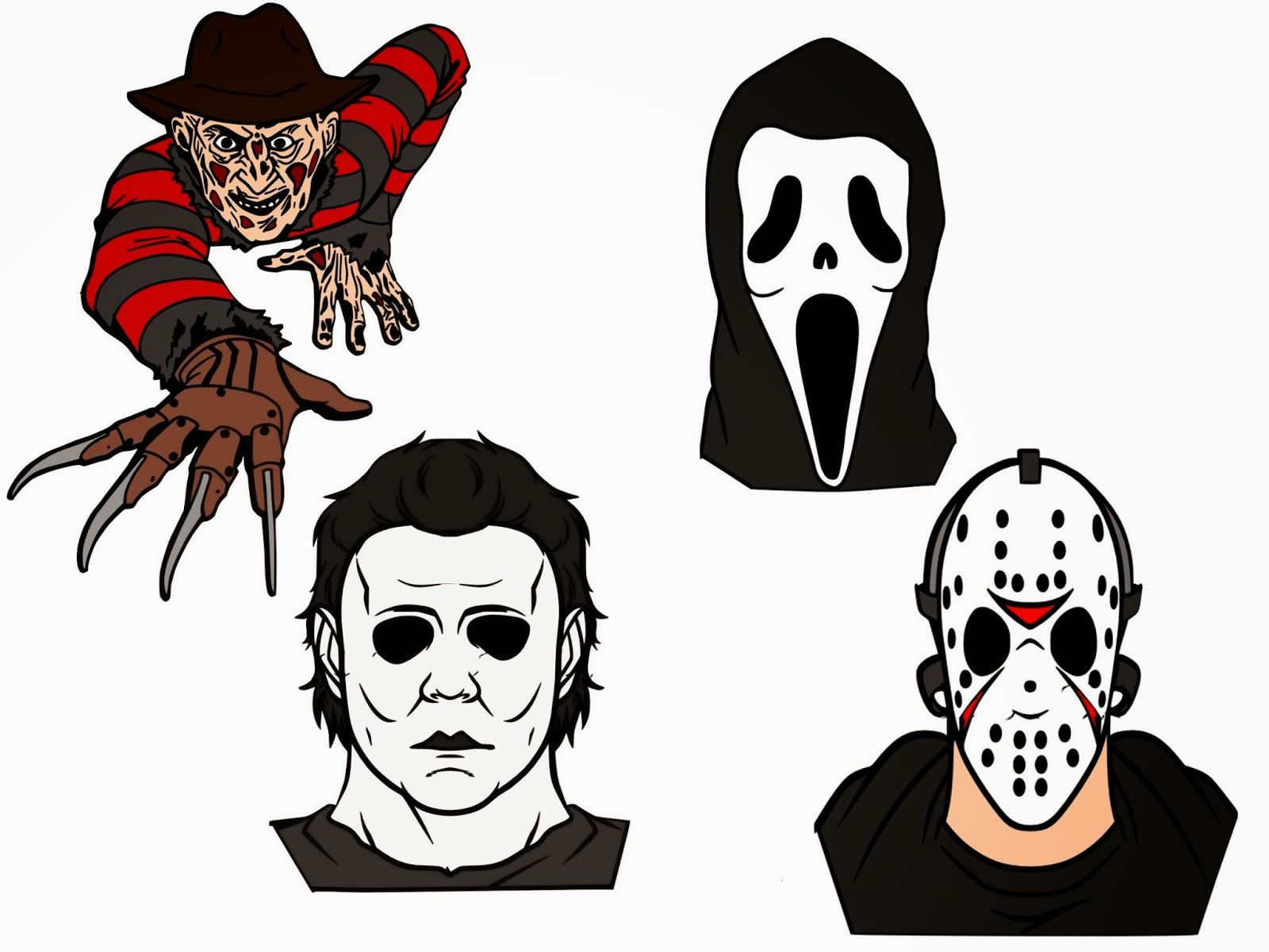 Download Crafting with Meek: Scary Movie Villians SVG | Scary ...