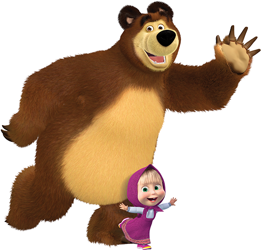 Download Masha And Bear Png - Hd Transparent Png - Nicepng.com A4C