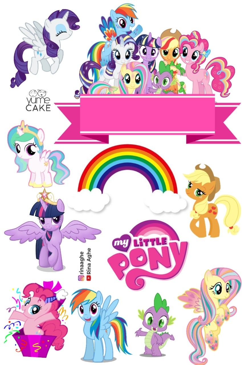 Free Printable My Little Pony Cake Toppers Printable - vrogue.co