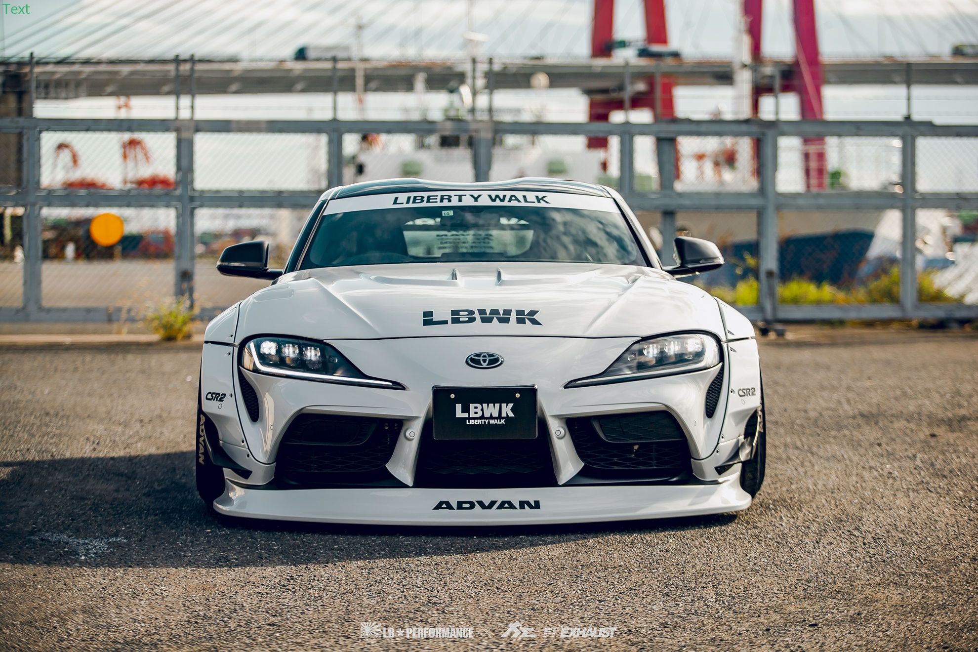 Installed with a Liberty Walk LB-WORKS Toyota SUPRA A90 WIDEBODY and Fi ...