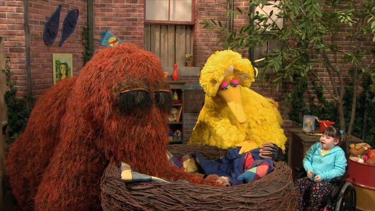 Big Bird, Snuffy - Sesame Street Episode 4413 Big Bird's Nest Sale