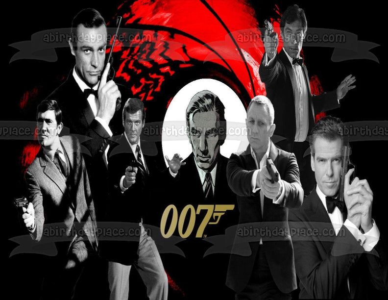 Decorate your cake with this James Bond 007 themed Edible Cake Topper ...