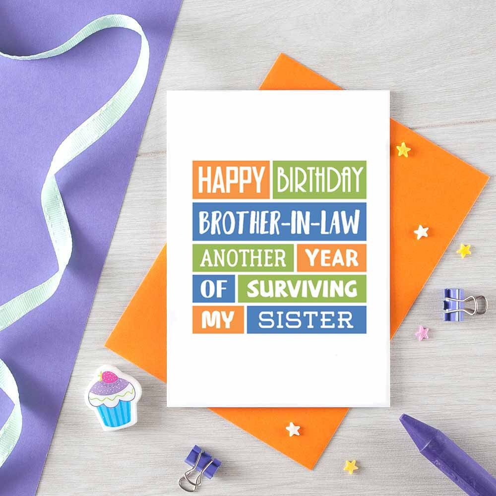 Funny Birthday Card for Brother-in-law Happy Birthday - Etsy UK ...