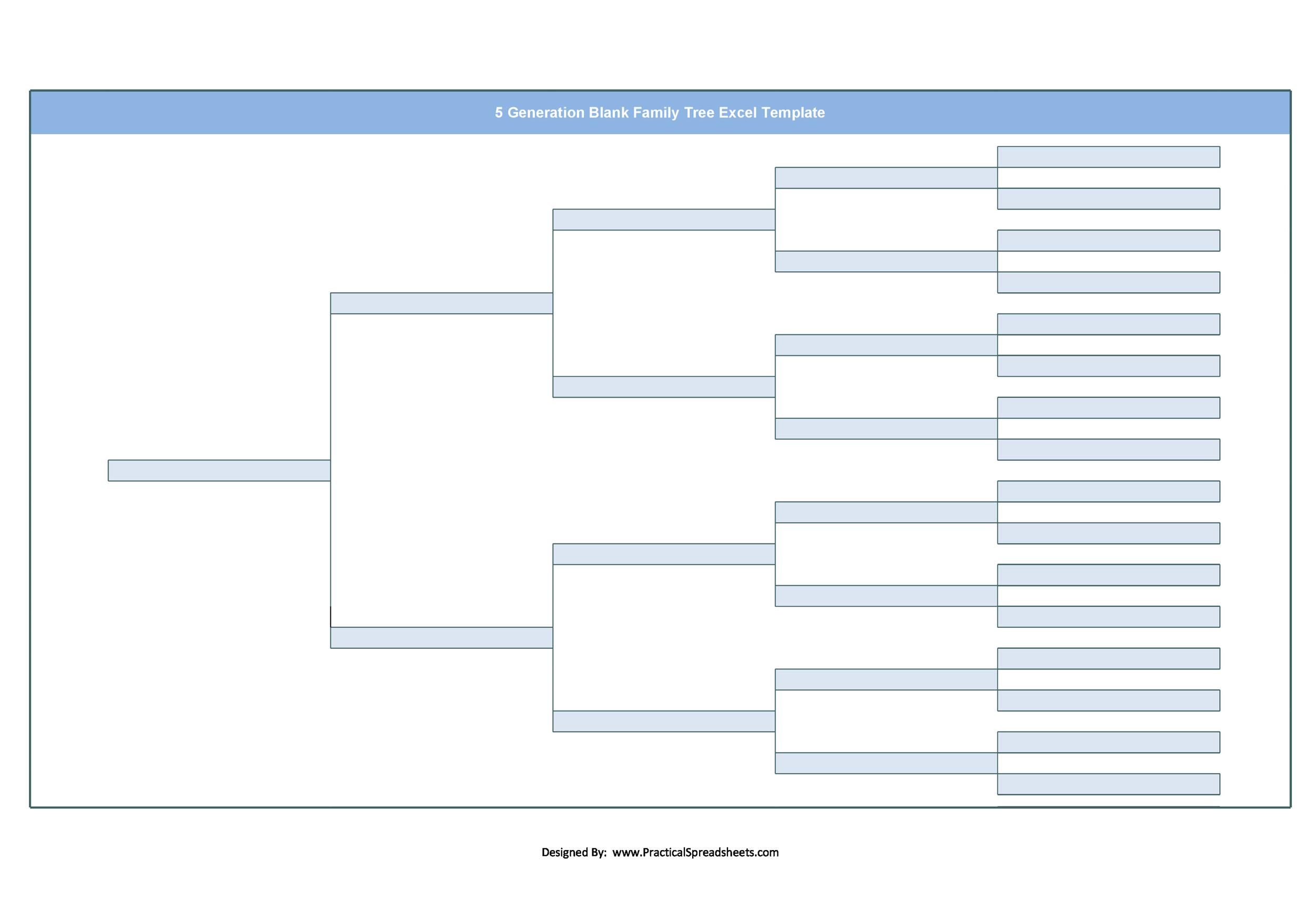 41+ Free Family Tree Templates (Word, Excel, PDF) ᐅ TemplateLab Make A ... image.