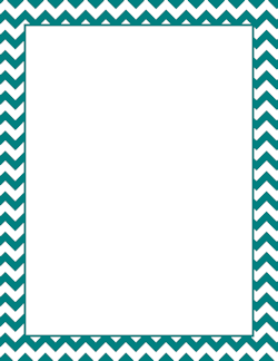 Teal Chevron Border | Chevron borders, Page borders, Borders for paper