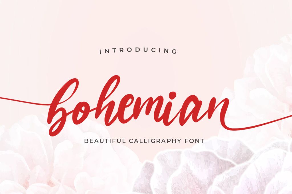 New free font 'bohemian' by Vultype Co · Free for personal use ...