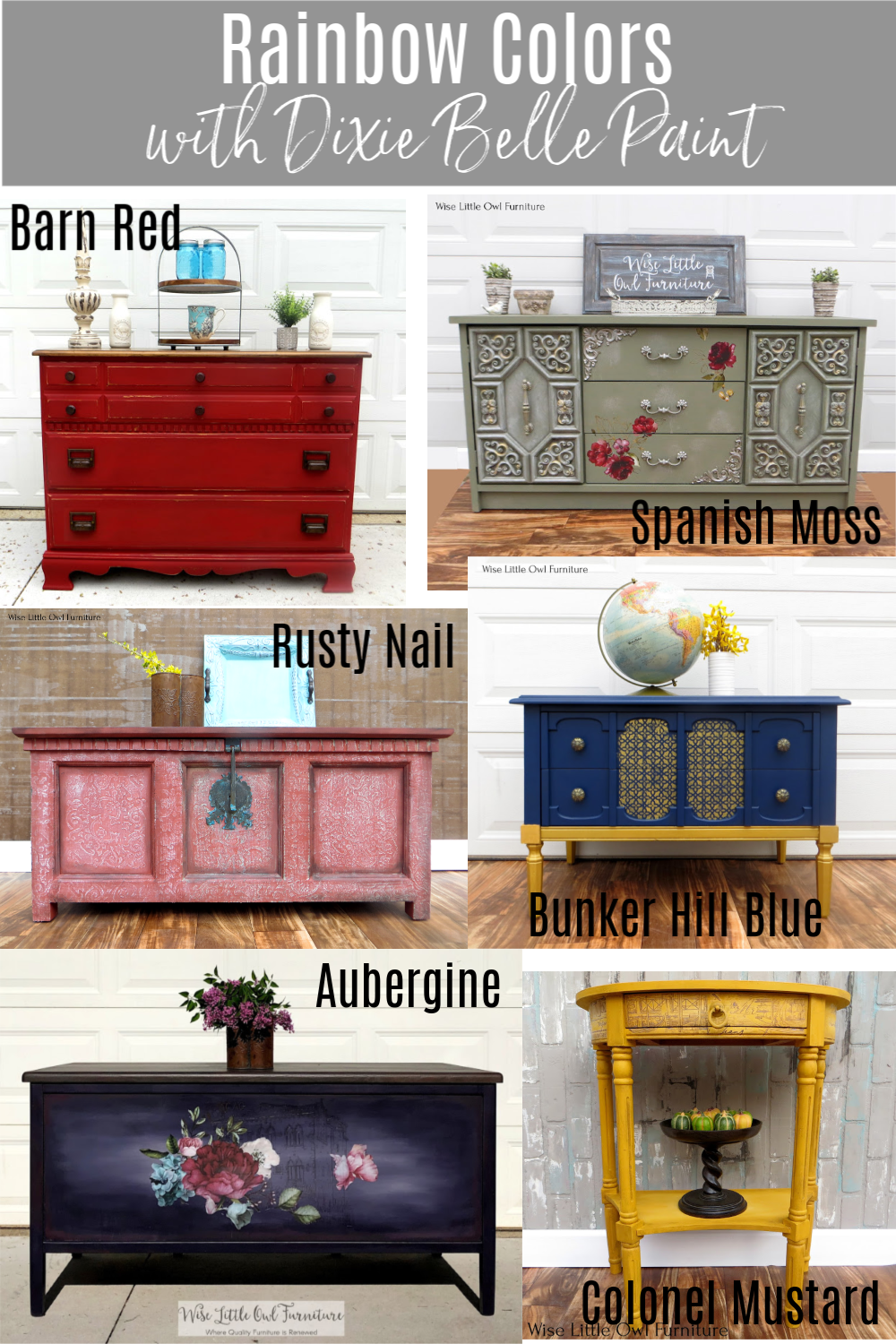 How I Made Different Furniture Paint Colors With Dixie Belle - Vrogue