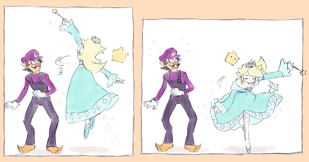 Rosalina And Waluigi And Clare