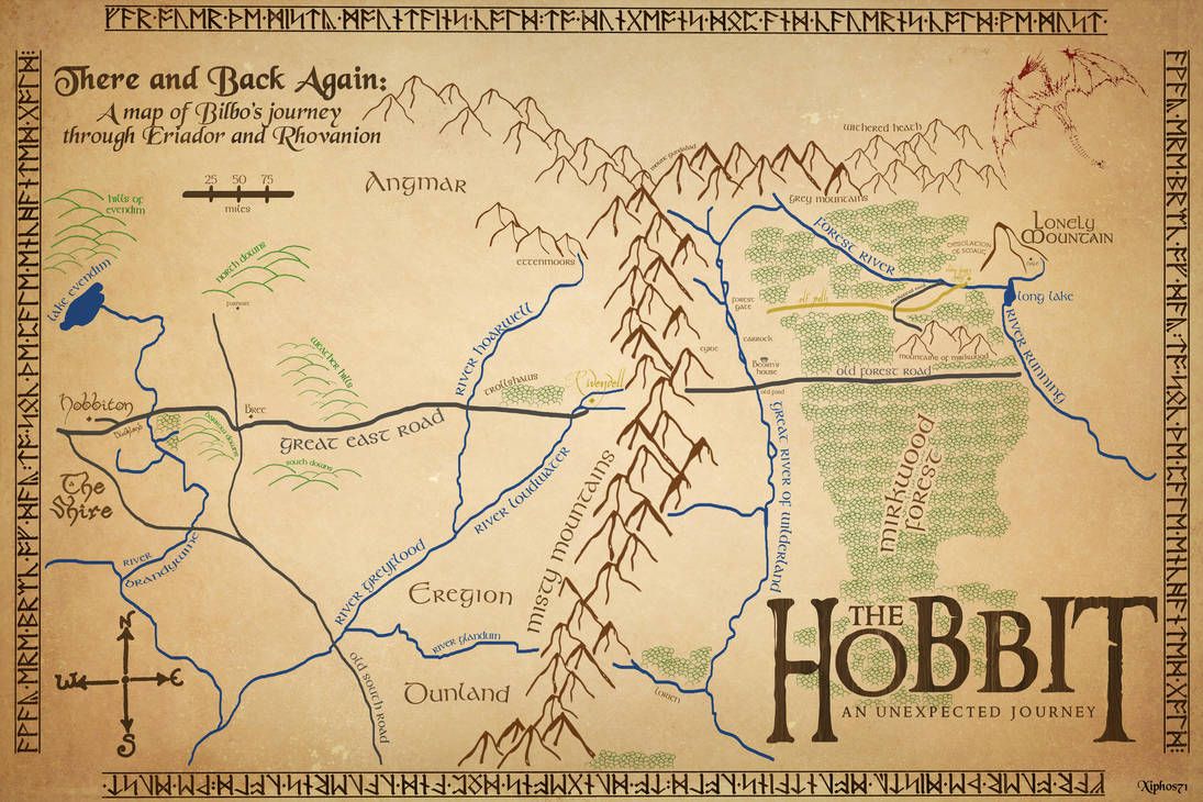 The Hobbit Interactive Map Pin on Hobbit / LOTR