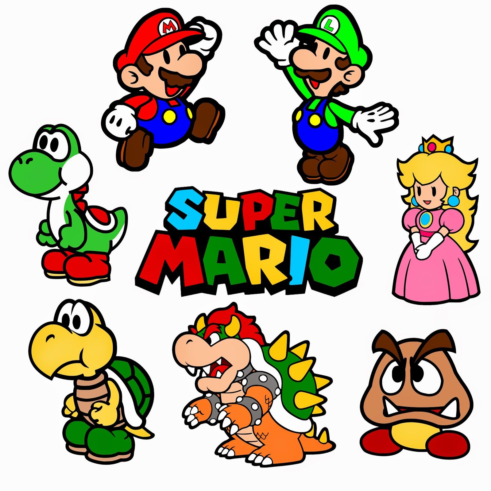 Mario Characters Printable