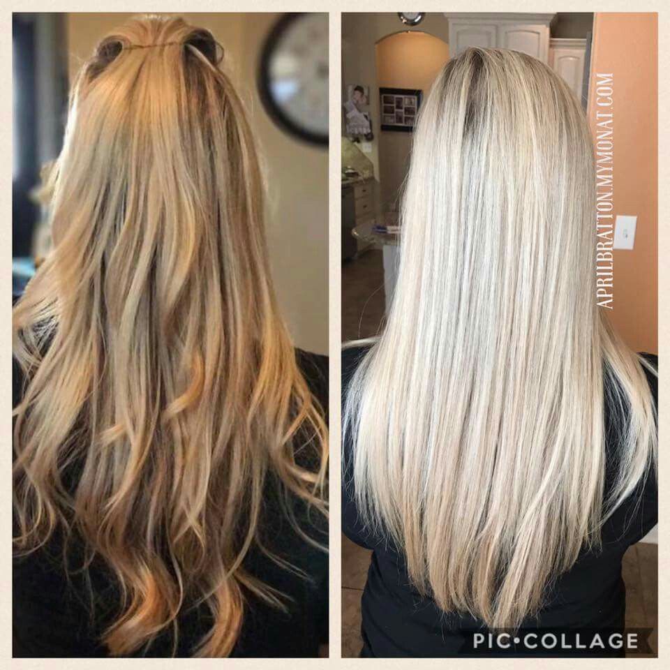 Is your blonde color turning brassy? Monat can fix that! Check out our