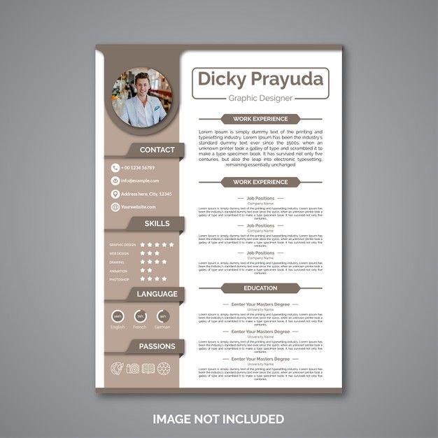 Professional curriculum vitae template | Premium Vector #Freepik # ...