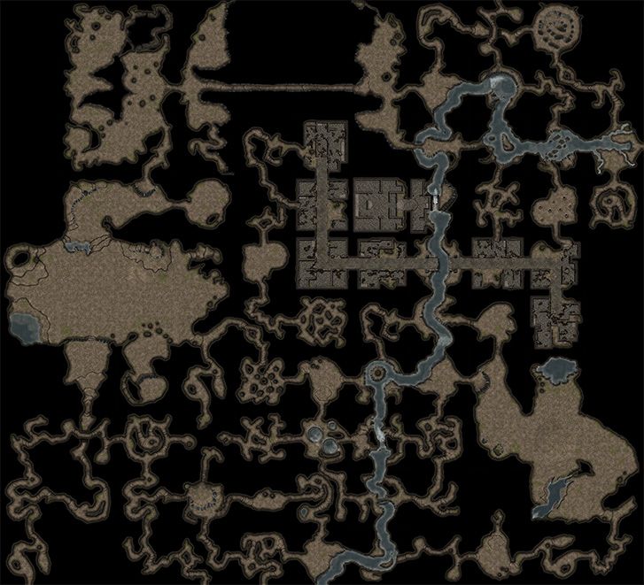 Underground Cave System | Dungeon maps, Dnd world map, Fantasy map