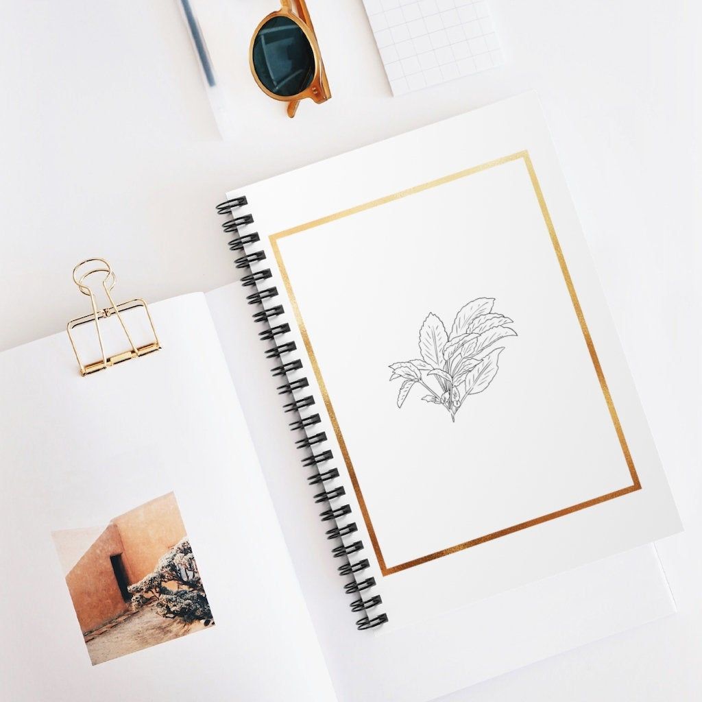 Minimalist Aesthetic Spiral Notebook - Ruled Line | Beautiful notebooks ...