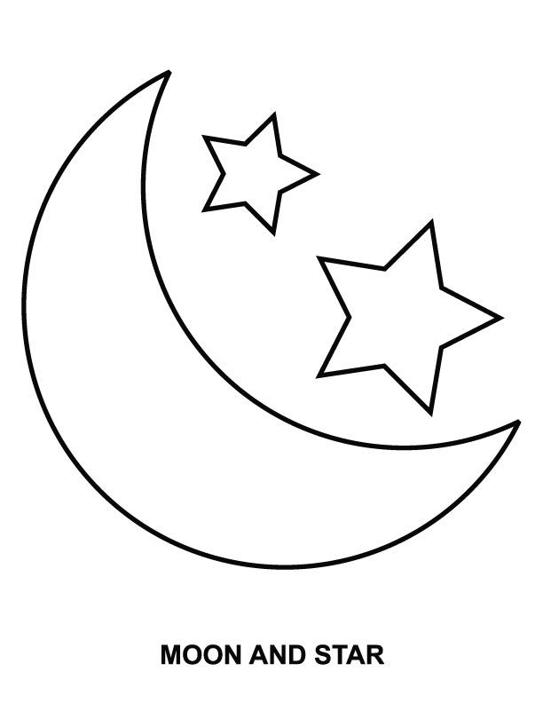 Stars Coloring Pages Best Coloring Pages For Kids Moon Coloring Pages Star Coloring Pages Moon Crafts [ 792 x 612 Pixel ]