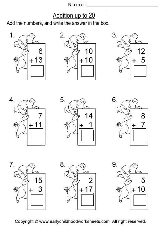 Vertical Addition Worksheets | Addition worksheets, Addition worksheets ...