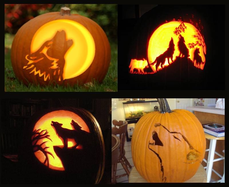 Show your neighbors how much you love wolves by carving some wolf ...