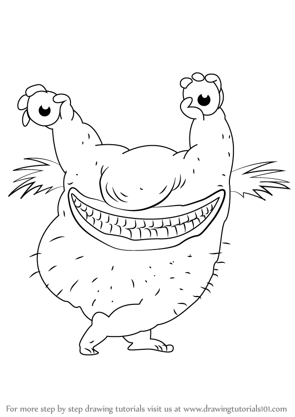 Learn How to Draw Krumm from Aaahh!!! Real Monsters (Aaahh!!! Real ...