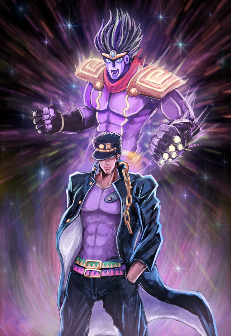 Jotaro and Star Platinum || JoJo's Bizarre Adventure | Jojo's bizarre ...