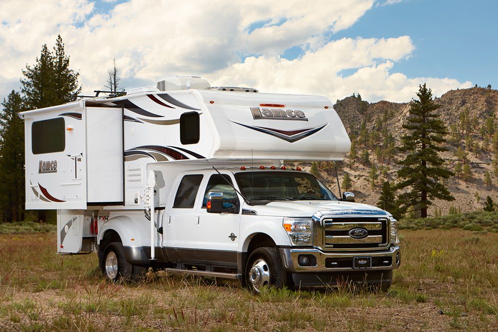 The Lance 1062, double-slide, dry bath truck camper: http://www ...