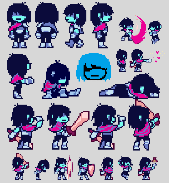 Kris Reference | Undertale pixel art, Undertale art, Pixel art characters