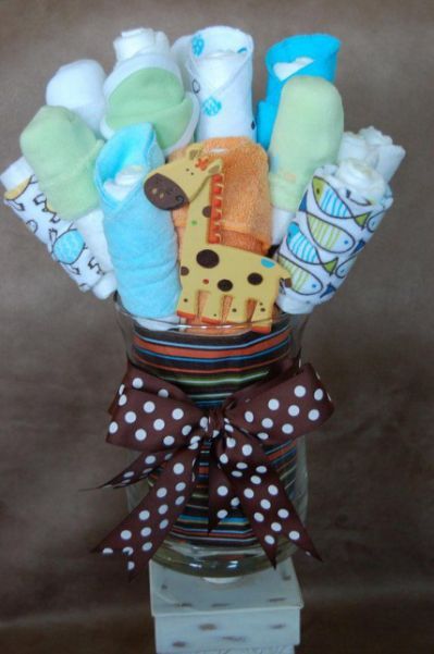 Custom Diaper Bouquet | Baby shower bouquet, Diaper bouquet, Baby ...