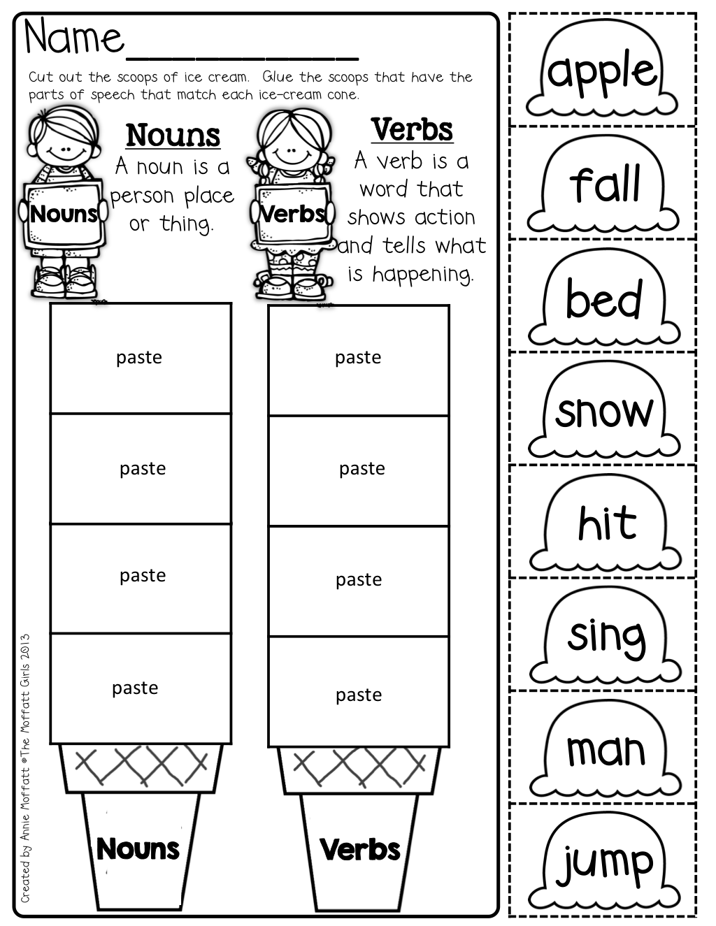 Noun Vs Verb Worksheets