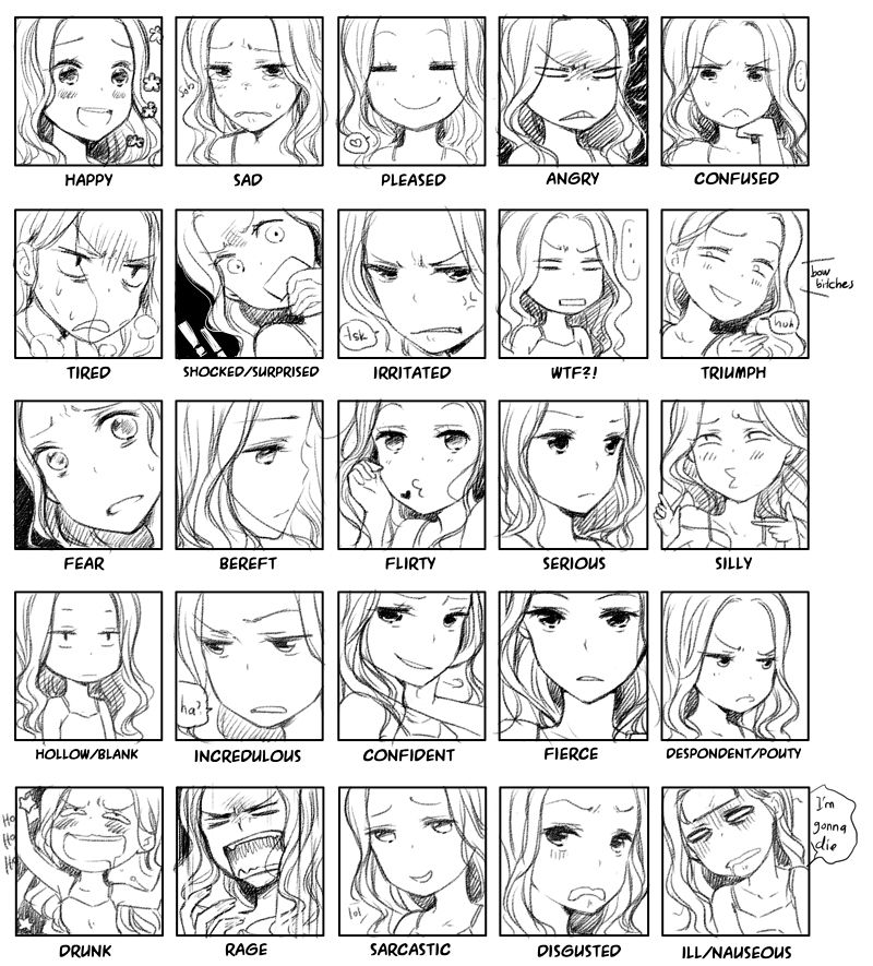 anime girl smug face Blank Template  Imgflip