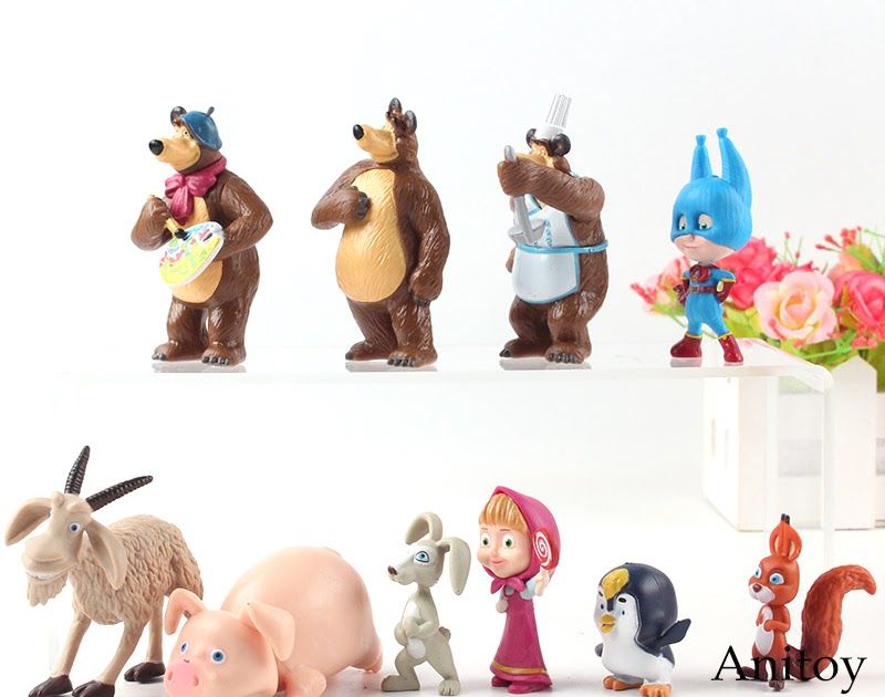 Promo Offer Masha & The Bear Masha and Bear Figure Friends Rabbit ...