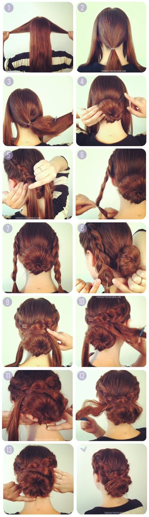 Hairstyles Of The Regency To Victorian Braided Cross Bun Updo Hair Styles Long Hair Styles Cool Hairstyles