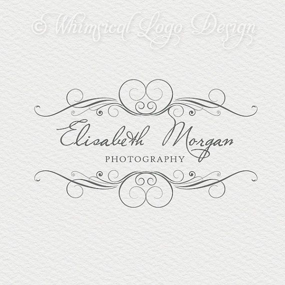 Premade Logo Design and Watermark Design, y Swirl Frame Border Logo ...