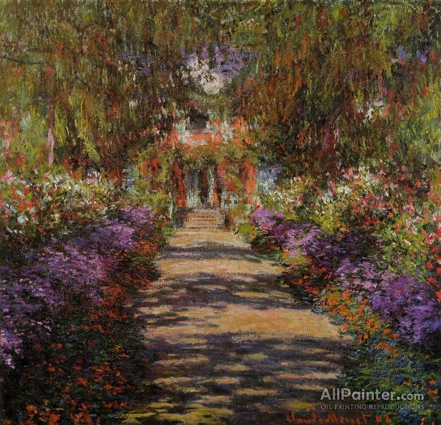 Claude Monet Pathway In Monet's Garden At Giverny oil painting ...