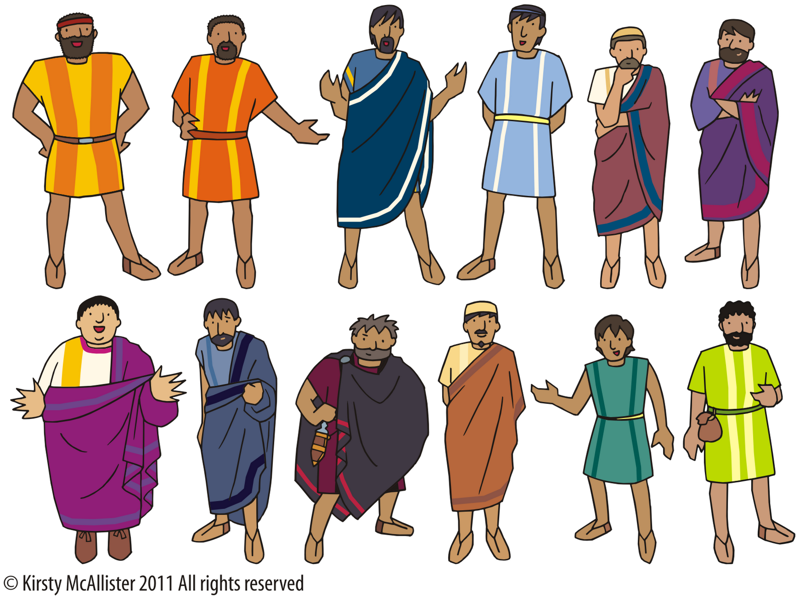 12 Disciples Printables Web Printable Templates For Children's Bible ...