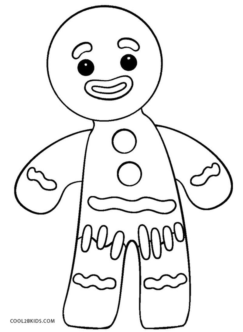 50+ Gingerbread Man Coloring Pages Ideas | Gingerbread man coloring ...