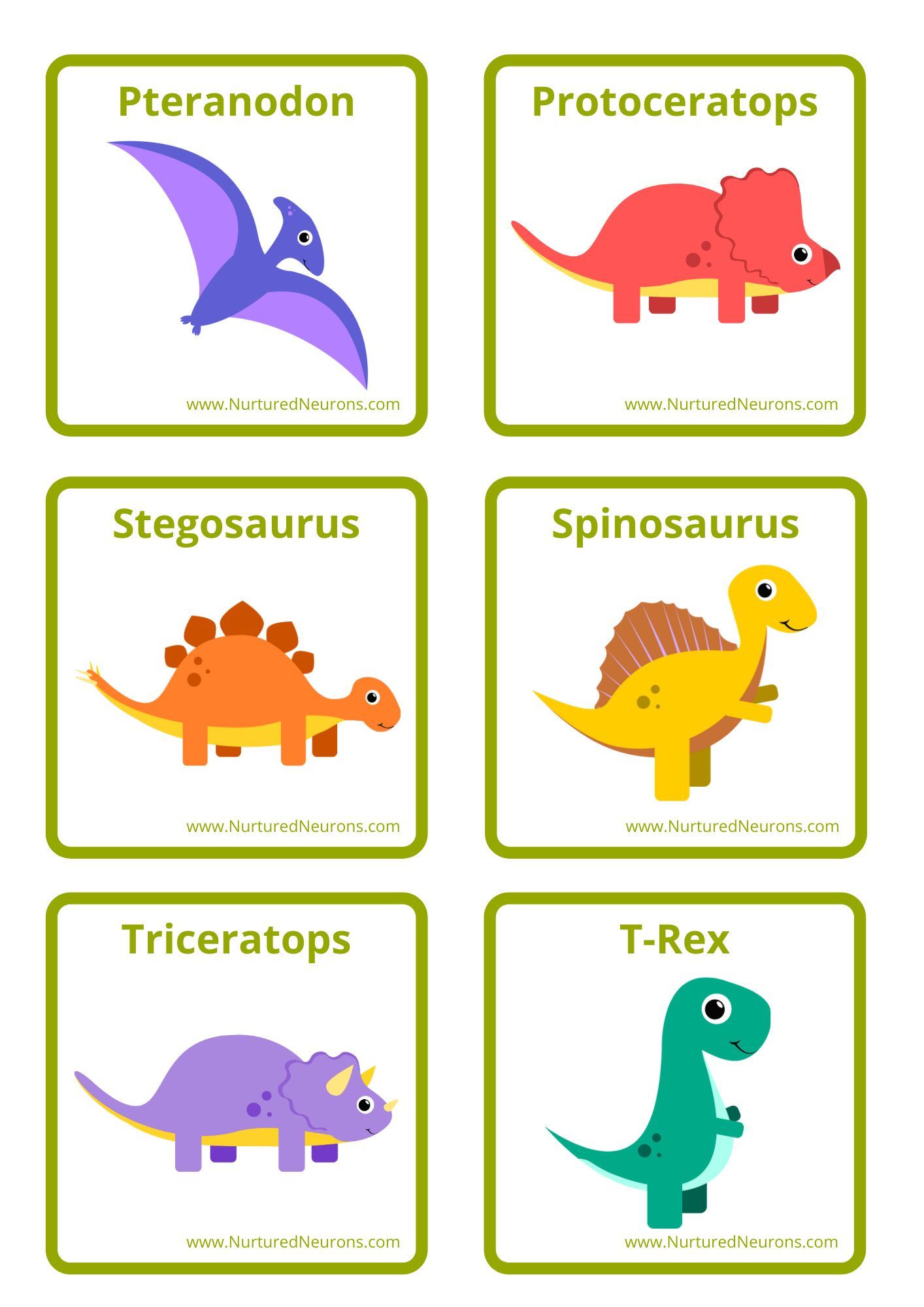 Dinosaur Shadow Matching Game (Printable) - Nurtured Neurons in 2021 ...