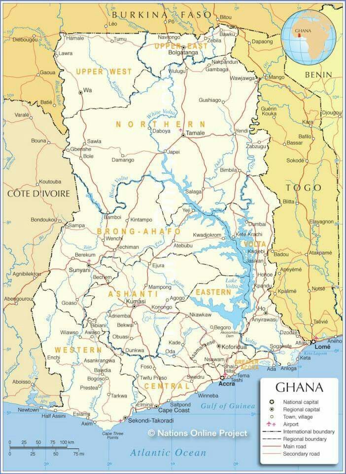 Pin by PurpleLadi on See the World | Ghana tourism, Ghana, Map