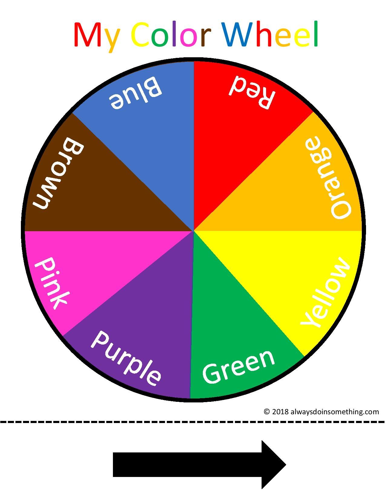 Downloadable Printable Color Wheel - Printable Word Searches