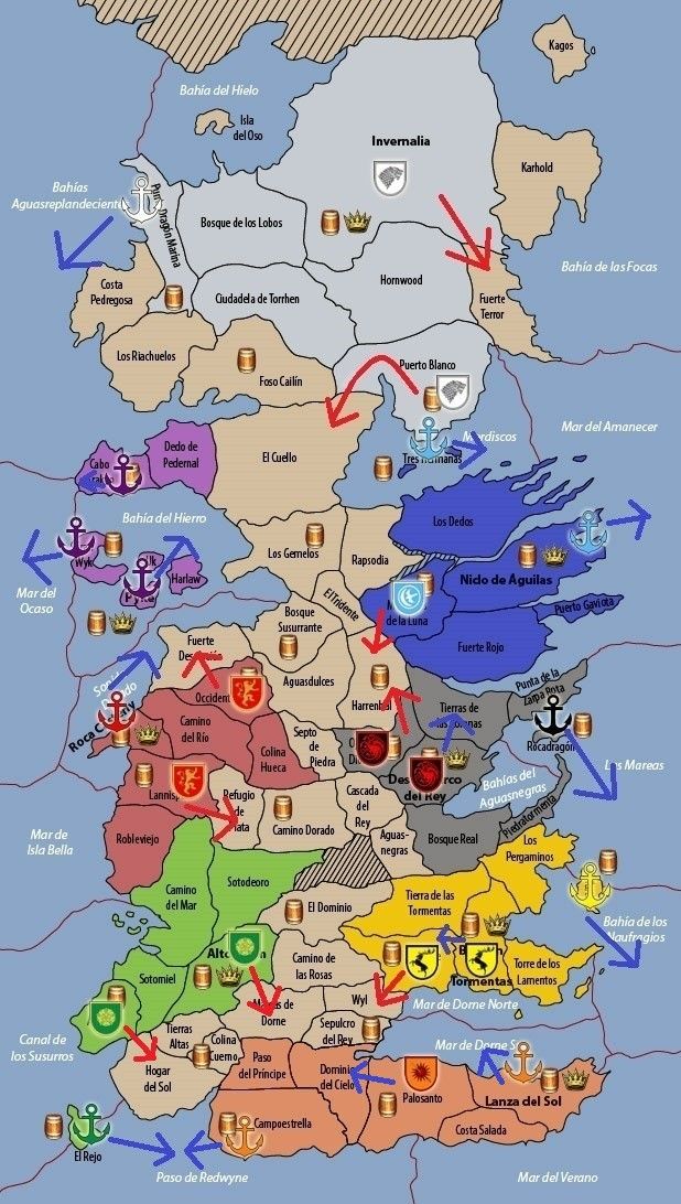 Pin by RiMom on Game of Thrones 2 | Game of thrones map, Game of ...