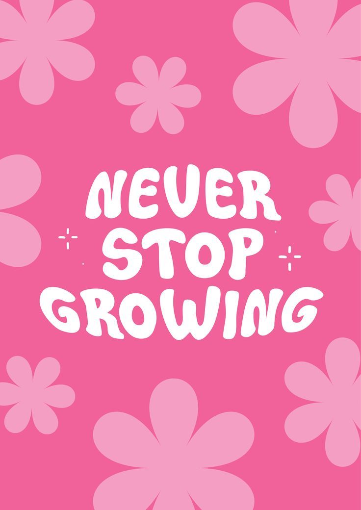 Never Stop Growing Art Print A5 A4 A3 60s Quote - Etsy Australia | Art ...