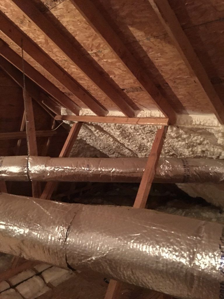 DIY Mini Split Install in Spray Foam Attic [Humidity Control] Spray