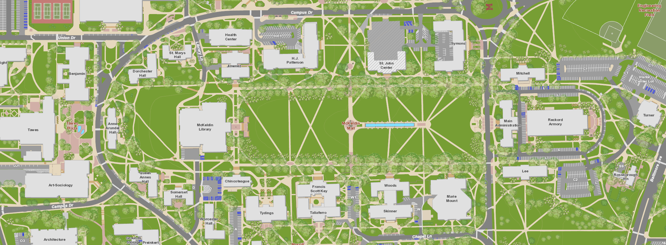 Umd Interactive Campus Map - Map Of Washington State