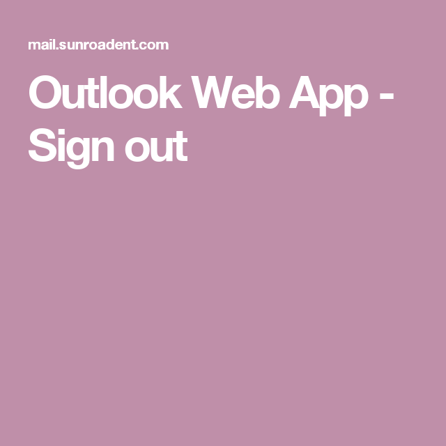 How to sign into outlook web app - fluidvsa