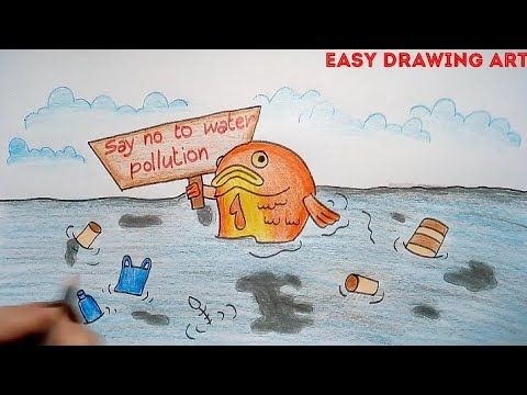 How to draw save earth poster stop water pollution drawing – Artofit